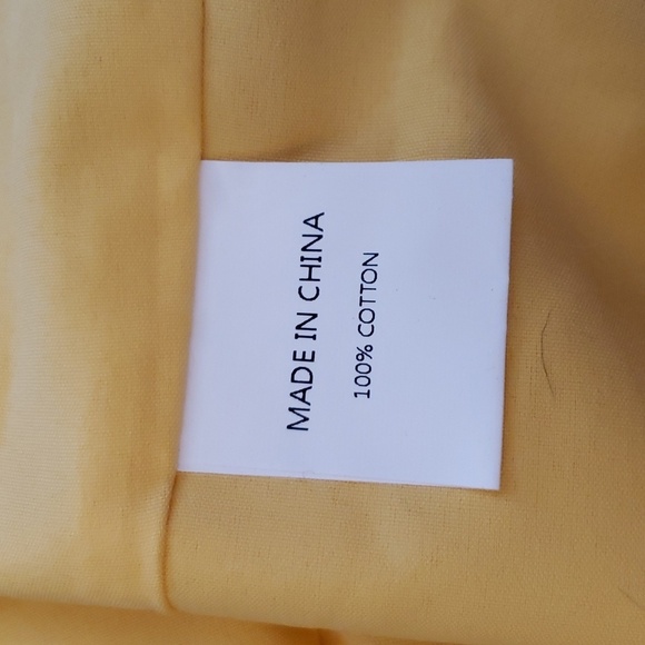 Simplee Summer Eyelet Lace Lined Mini Belted Dress in Yellow XL - Picture 12 of 13